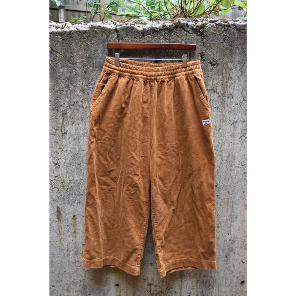 Puma Corduroy Wide Leg Pants in Caramel Brown – Size L - Picture 1 of 5